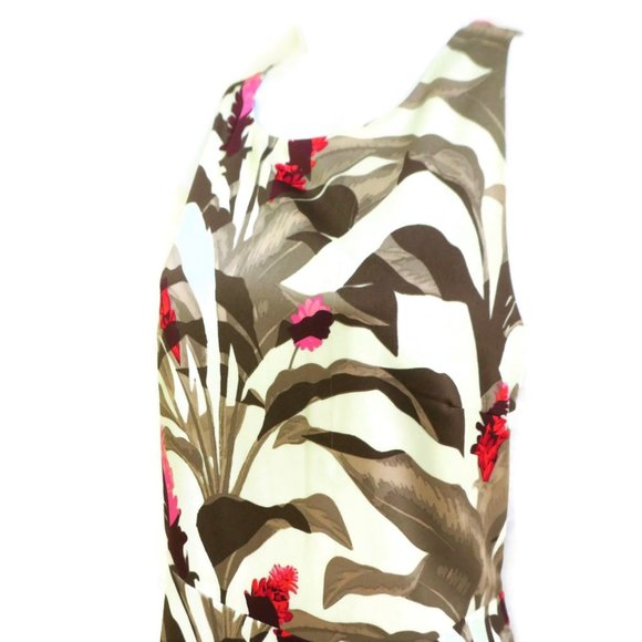 Banana Republic Dress Maxi Lined Fit Flare Botanical Floral 10 - Picture 3 of 12